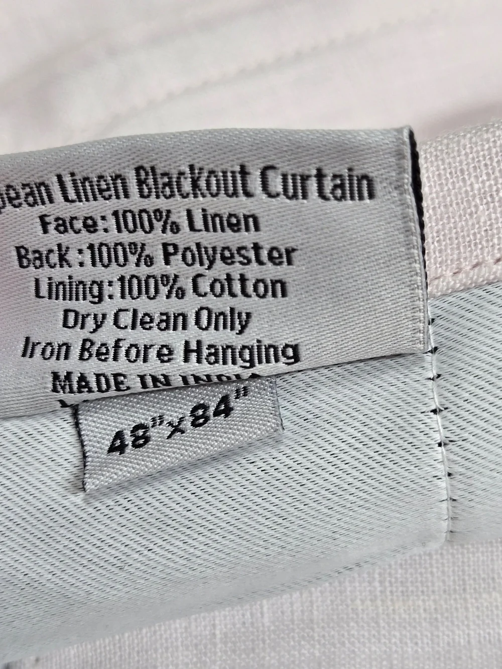 NWT QUINCE Set 2 48x84 European Linen True Blackout Curtains Vintage Blush 9081